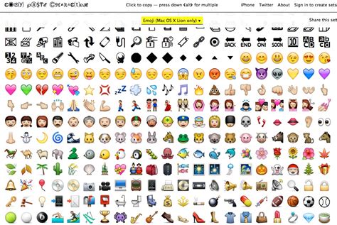 emoji copier coller iphone